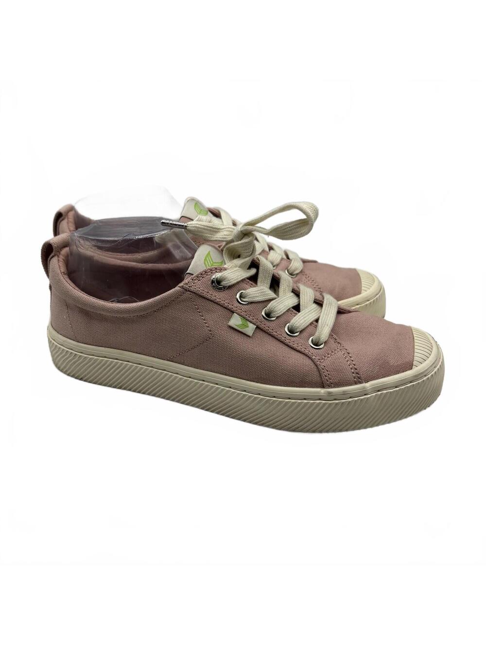 Cariuma Shoes Womens 8.5 Mens 7 Casual Low Sneakers JS-1022 Pink Canvas Unisex - Picture 6 of 13